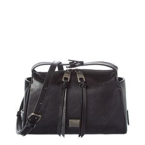 Dolce & Gabbana Vittoria Large Leather Tote, Black